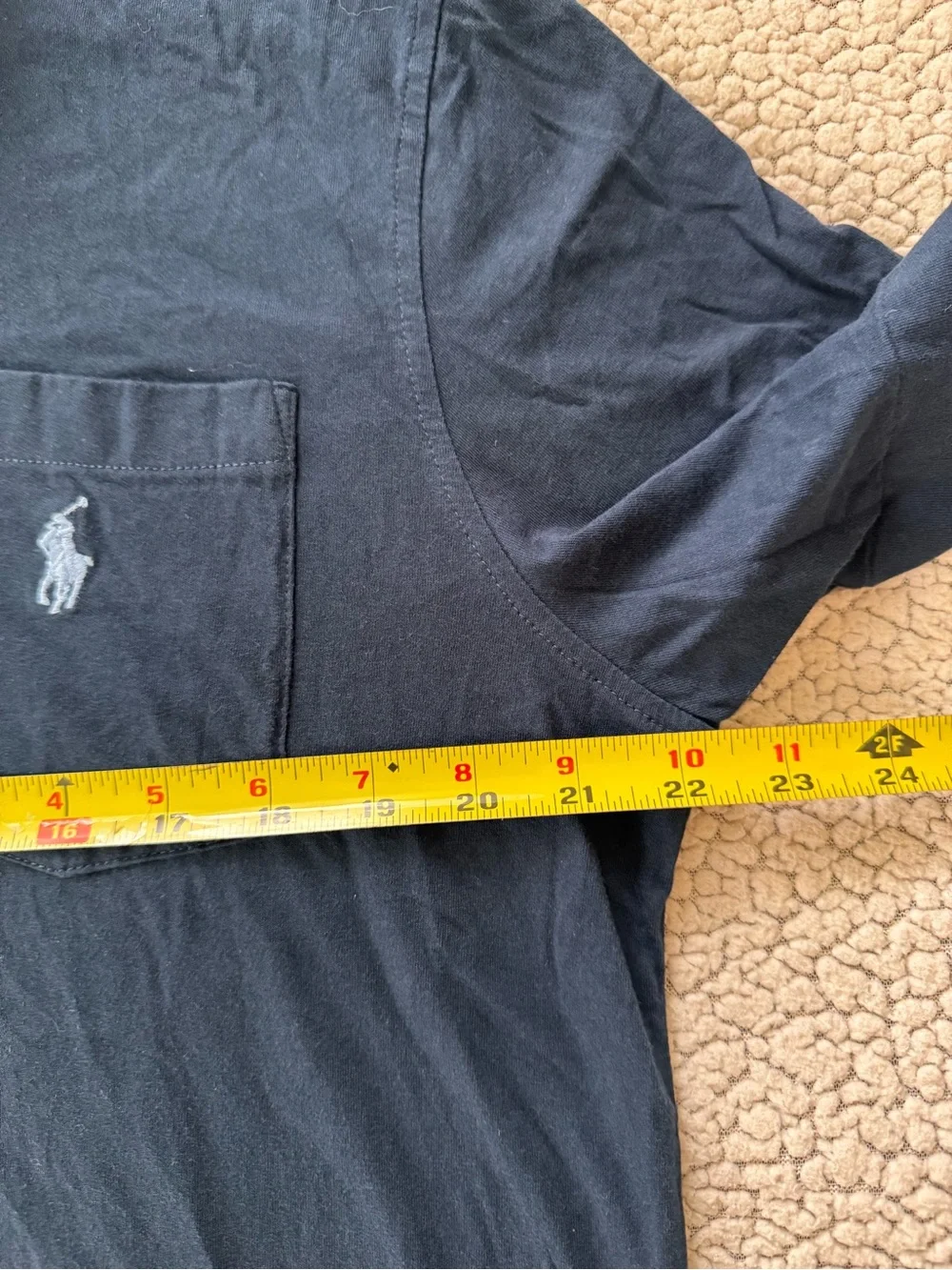 Polo Ralph Lauren navy classic fit short-sleeve polo shirt- Size M